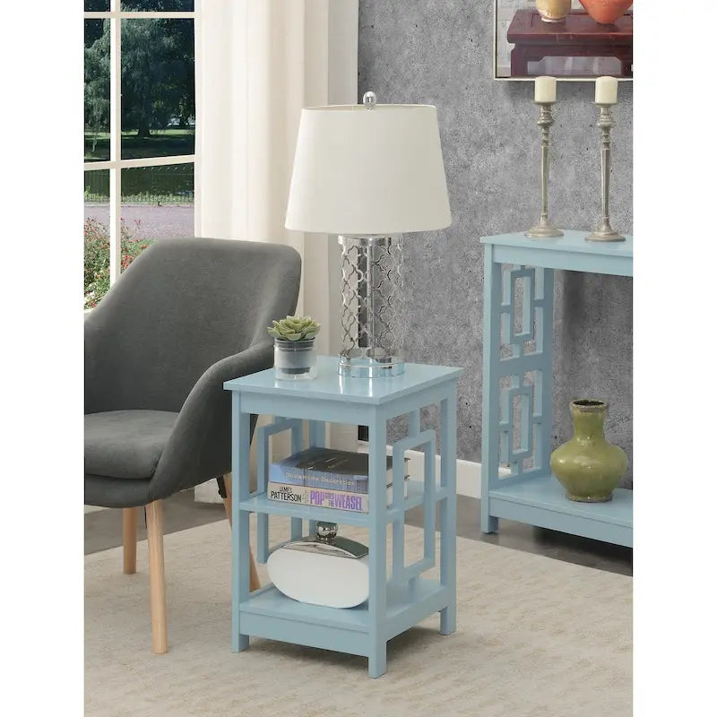 Convenience Concepts Town Square End Table with Shelves