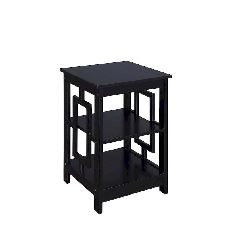 Convenience Concepts Town Square End Table with Shelves