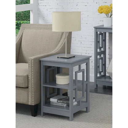 Convenience Concepts Town Square End Table with Shelves
