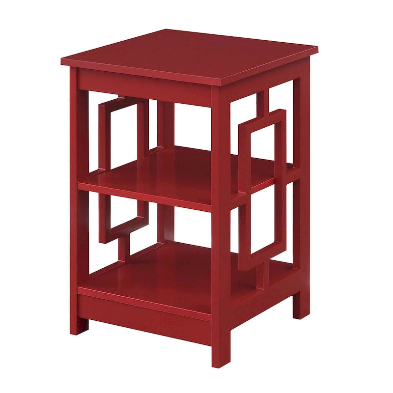 Convenience Concepts Town Square End Table with Shelves