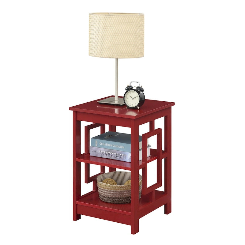 Convenience Concepts Town Square End Table with Shelves