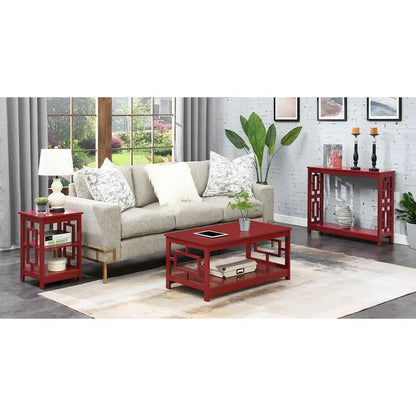Convenience Concepts Town Square End Table with Shelves