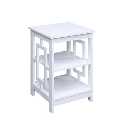 Convenience Concepts Town Square End Table with Shelves