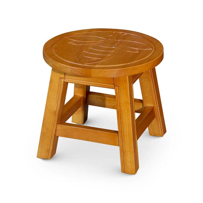 DTY Indoor Living Fairplay Carved Wooden Step Stool