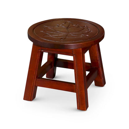 DTY Indoor Living Fairplay Carved Wooden Step Stool