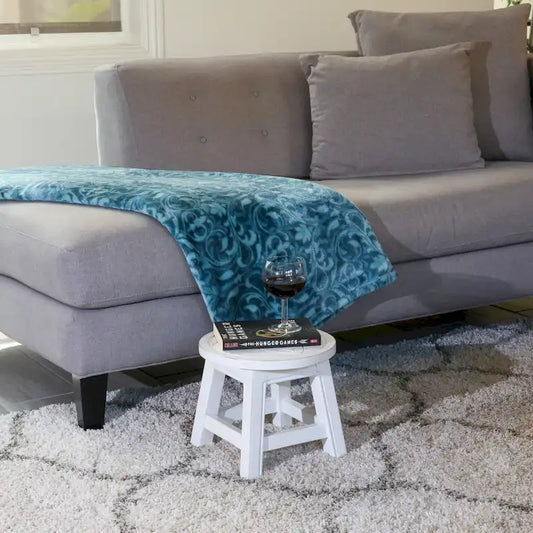 DTY Indoor Living Fairplay Carved Wooden Step Stool