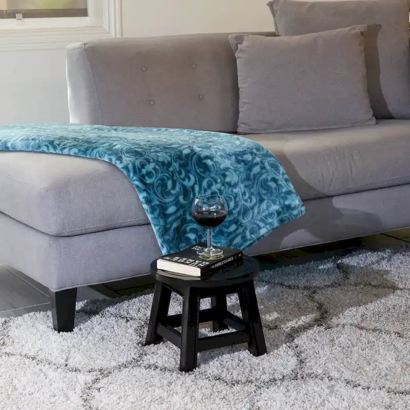 DTY Indoor Living Fairplay Carved Wooden Step Stool