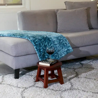 DTY Indoor Living Fairplay Carved Wooden Step Stool