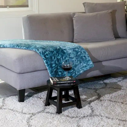 DTY Indoor Living Fairplay Carved Wooden Step Stool