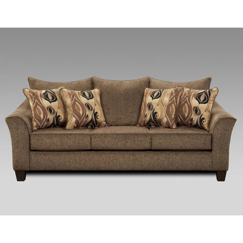 Roundhill Furniture Camero Fabric Pillowback Sofa