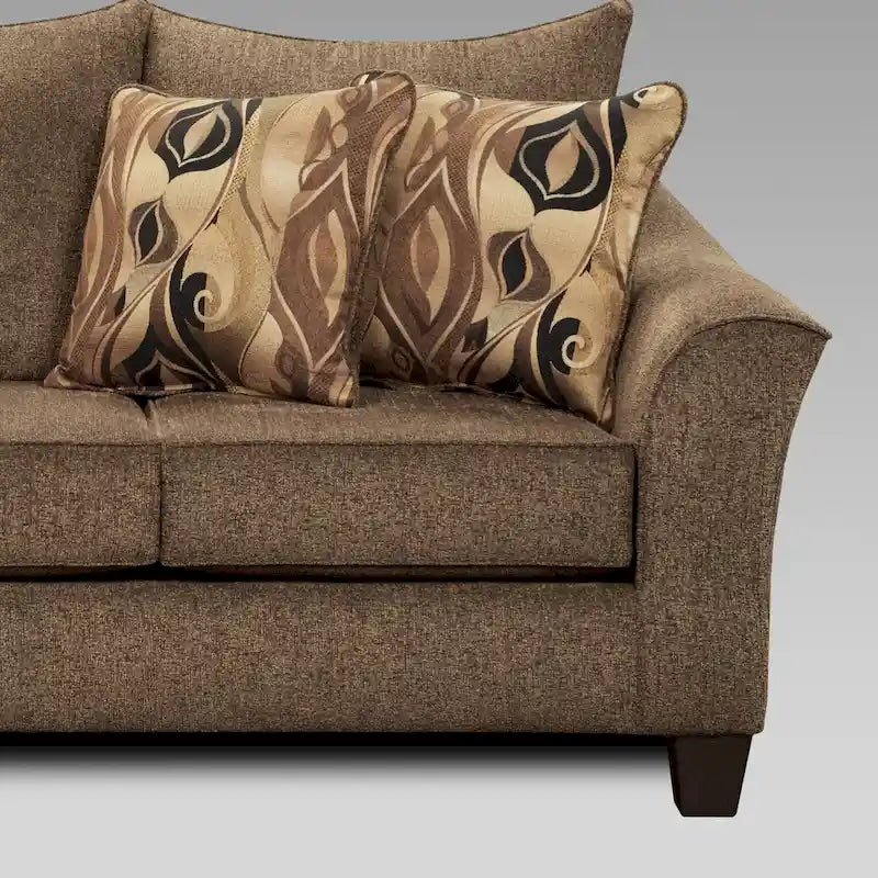 Roundhill Furniture Camero Fabric Pillowback Sofa