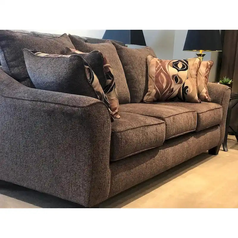 Roundhill Furniture Camero Fabric Pillowback Sofa