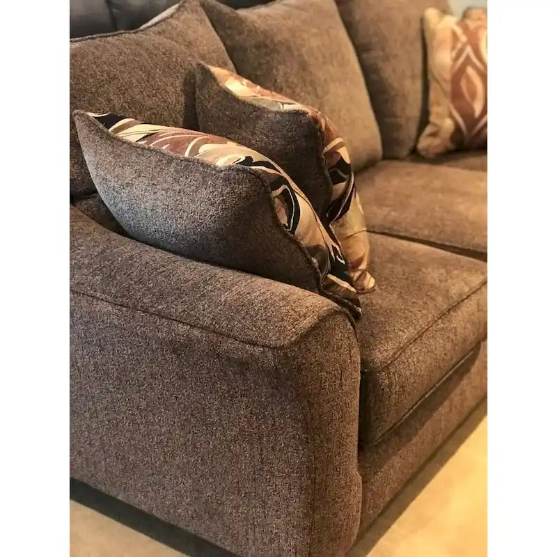 Roundhill Furniture Camero Fabric Pillowback Sofa