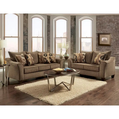 Roundhill Furniture Camero Fabric Pillowback Sofa