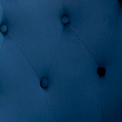 Roundhill Furniture Sovarol Velvet Button-Tufted Wing Back Accent Chair