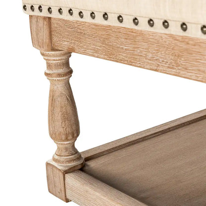 Conelius Upholstered Traditional Rectangular Cocktail Ottoman with a Tray by HULALA HOME