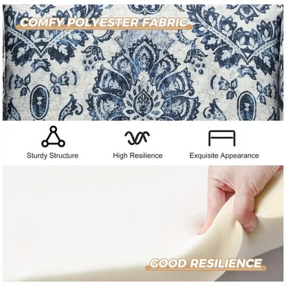 Gott Traditional Wingback Armchair with Solid Wood Legs by HULALA HOME