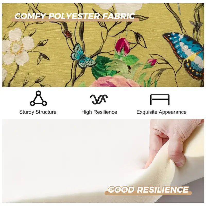 Gott Traditional Wingback Armchair with Solid Wood Legs by HULALA HOME