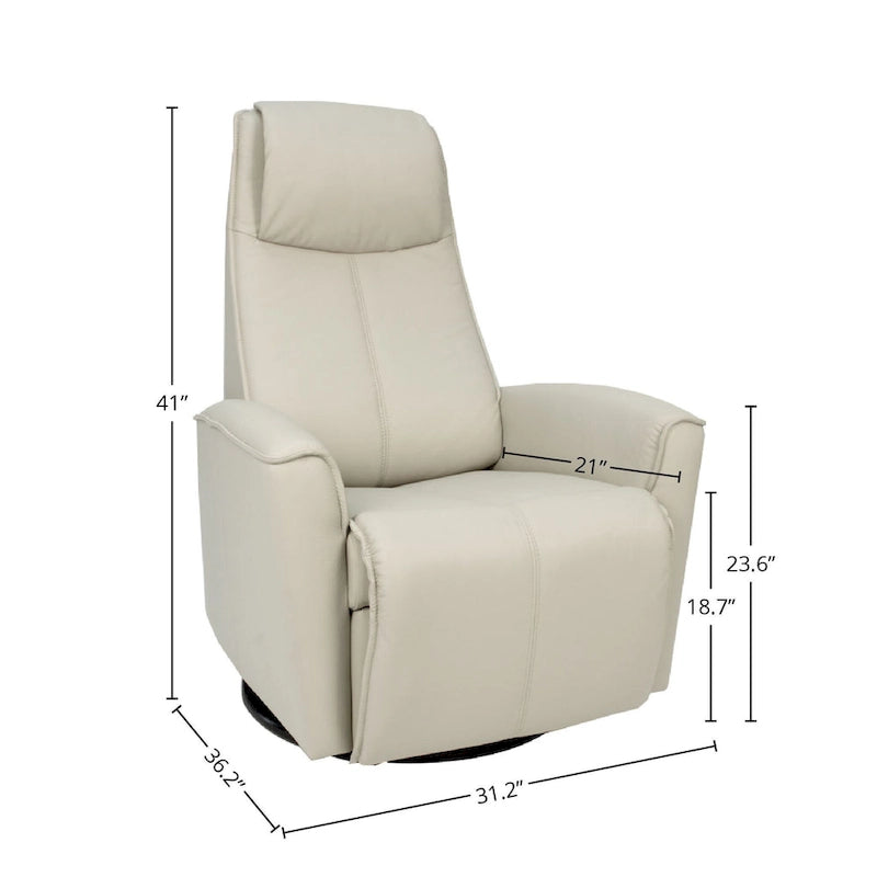 Fjords Urban Leather Swing Recliner