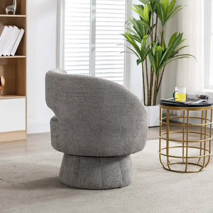 360 Degree Swivel Cuddle Barrel Accent Chairs with Wide Upholstered