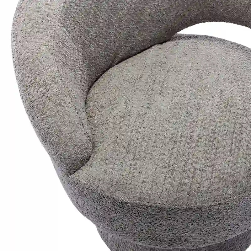 360 Degree Swivel Cuddle Barrel Accent Chairs with Wide Upholstered