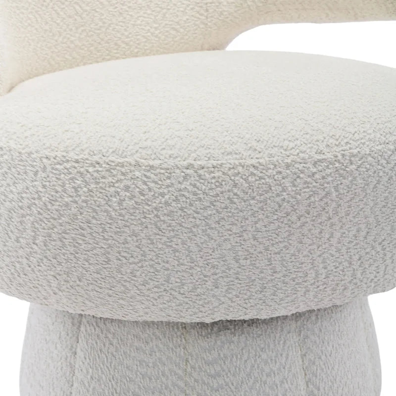 360 Degree Swivel Cuddle Barrel Accent Chairs with Wide Upholstered