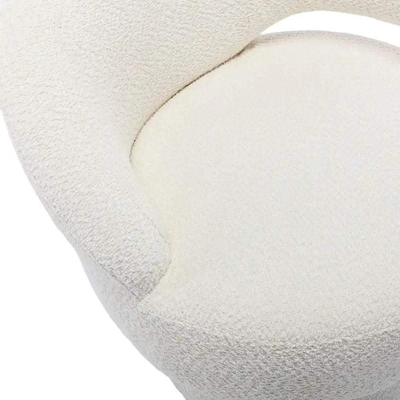 360 Degree Swivel Cuddle Barrel Accent Chairs with Wide Upholstered