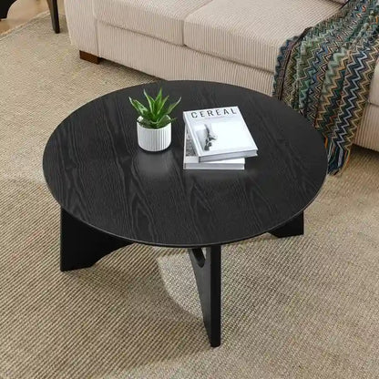 Grondin Modern Minimalist Style Round Coffee Table, End Table Nightstand for Living Room Reception Room Living Room