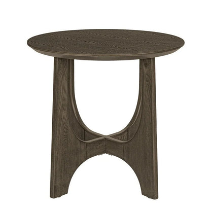 Grondin Modern Minimalist Style Round Coffee Table, End Table Nightstand for Living Room Reception Room Living Room