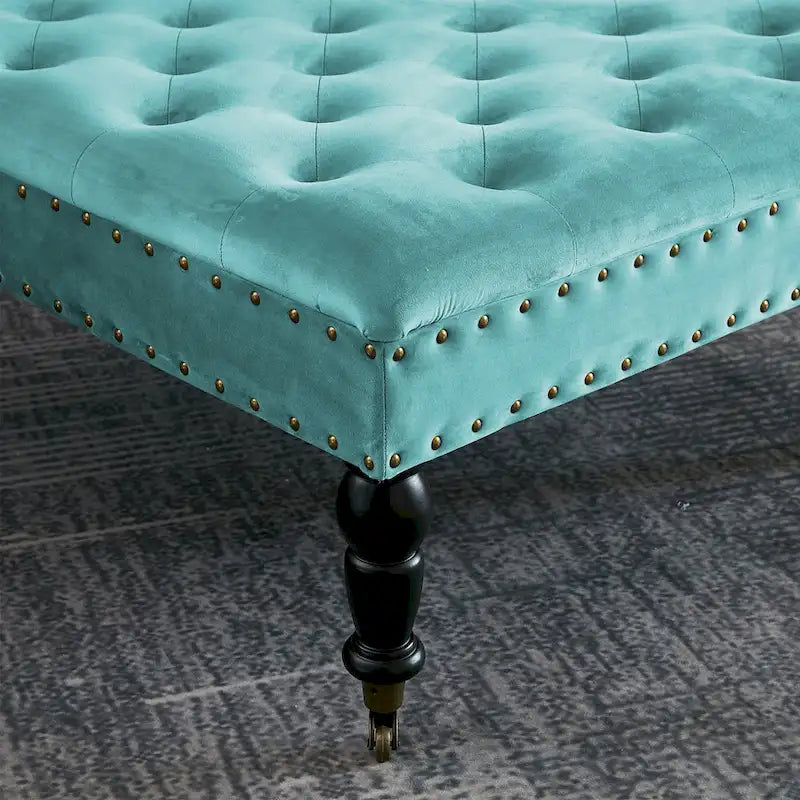 Home Soft Things Supersoft Tufted Coffee Table Ottoman - 33 x 33 x 18