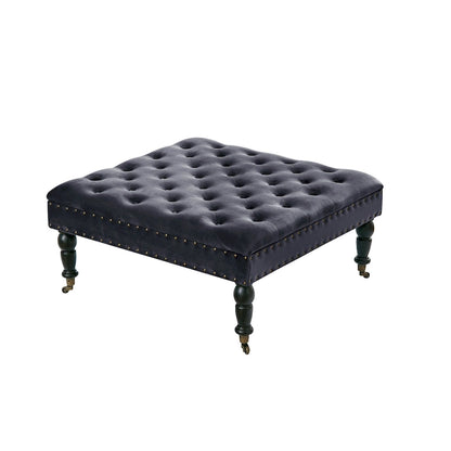 Home Soft Things Supersoft Tufted Coffee Table Ottoman - 33 x 33 x 18