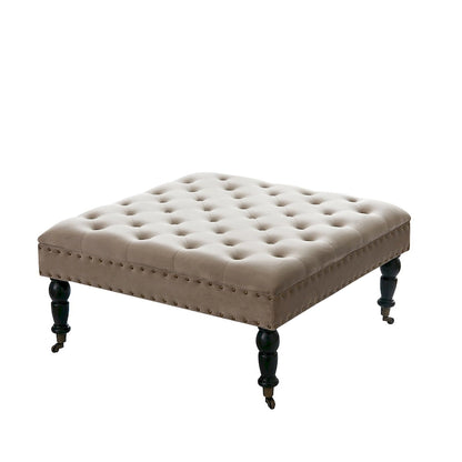 Home Soft Things Supersoft Tufted Coffee Table Ottoman - 33 x 33 x 18