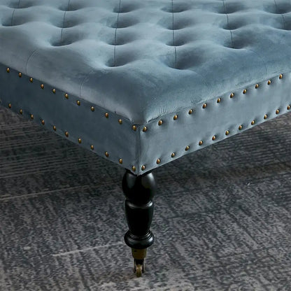 Home Soft Things Supersoft Tufted Coffee Table Ottoman - 33 x 33 x 18