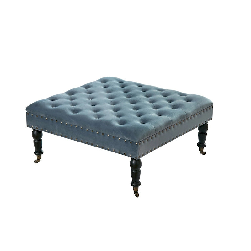 Home Soft Things Supersoft Tufted Coffee Table Ottoman - 33 x 33 x 18