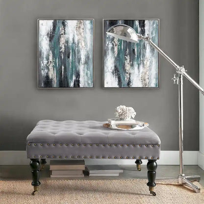 Home Soft Things Supersoft Tufted Coffee Table Ottoman - 33 x 33 x 18