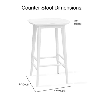 Steve Silver Hendry Backless Solid Acacia Counter Stool - Counter Stool