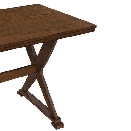 Mid-Century Wood 5-Piece Dining Table Set