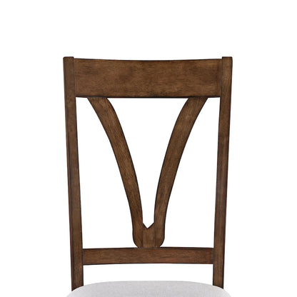 Mid-Century Wood 5-Piece Dining Table Set