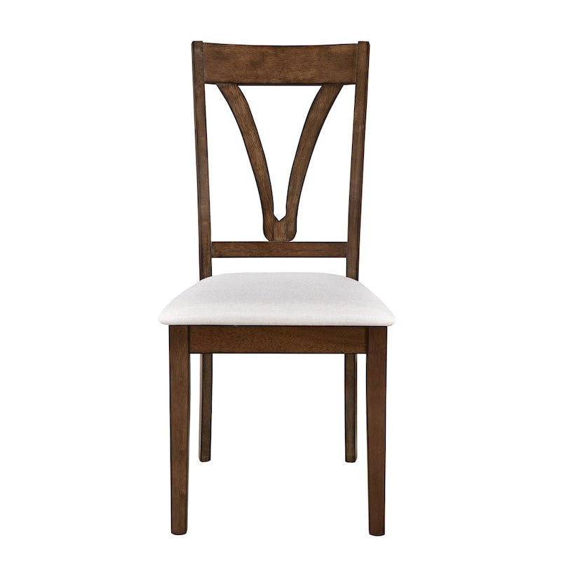 Mid-Century Wood 5-Piece Dining Table Set