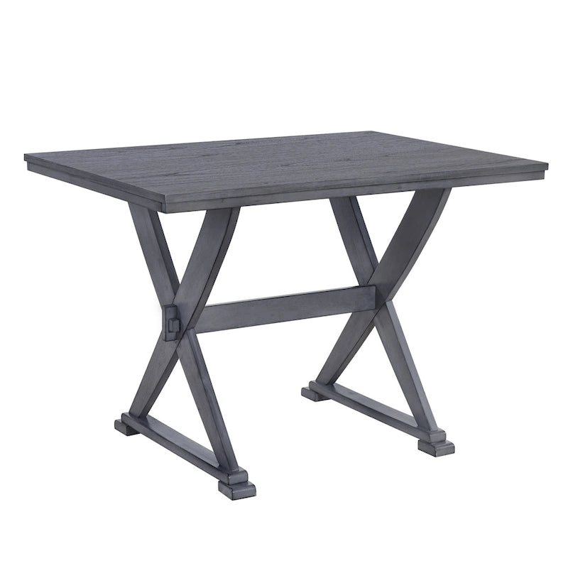 Mid-Century Wood 5-Piece Dining Table Set