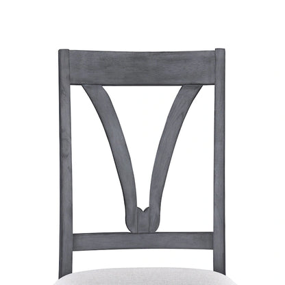 Mid-Century Wood 5-Piece Dining Table Set