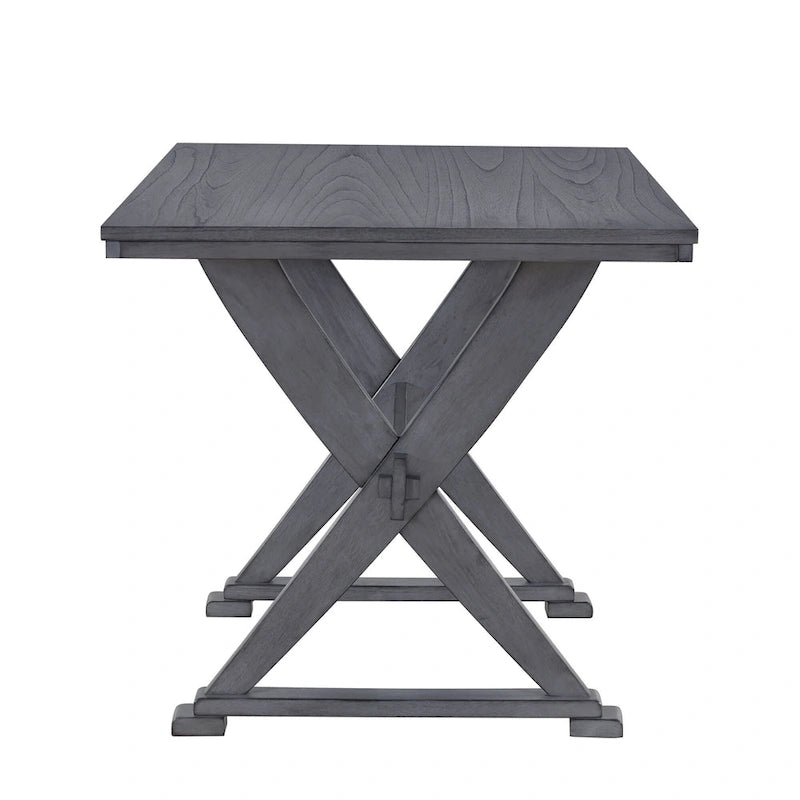 Mid-Century Wood 5-Piece Dining Table Set