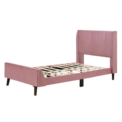 Upholstered Platform Bed, Velvet