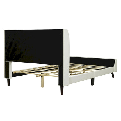 Upholstered Platform Bed, Velvet