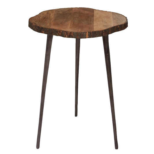 Mango Wood Accent Table - Brown - Roche River Decor - 21W x 21L x 25H