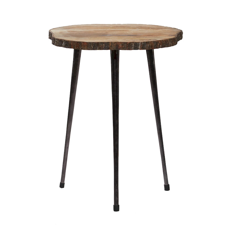 Mango Wood Accent Table - Brown - Roche River Decor - 21W x 21L x 25H