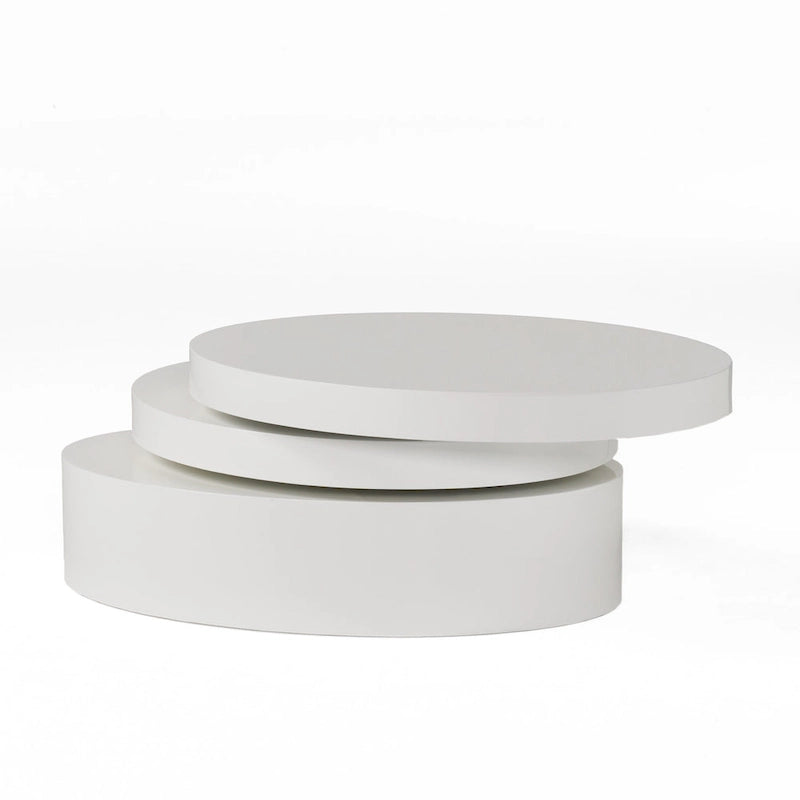 Small Oval Mod Rotatable Coffee Table by Christopher Knight Home