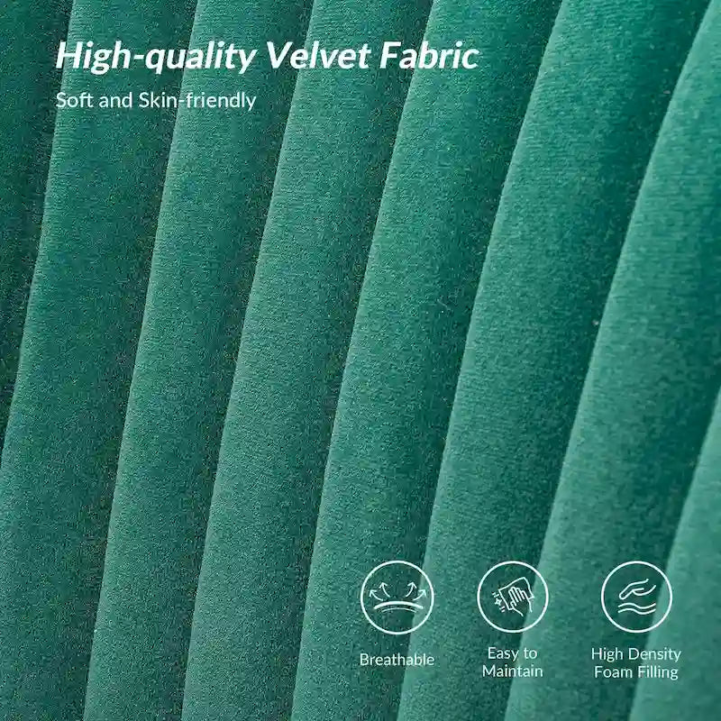 Monica 22W Upholstered Modern Tufted Accent Side Chair with Gold Legs by HULALA HOME