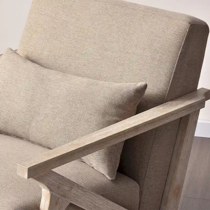 Ebello Accent Armchair Solid Hardwood Upholstered for Living Room