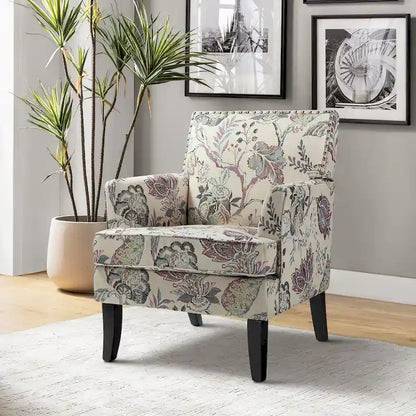 Akorda French Country Armchair with Nailhead Trim and Solid Wood Legs by HULALA HOME
